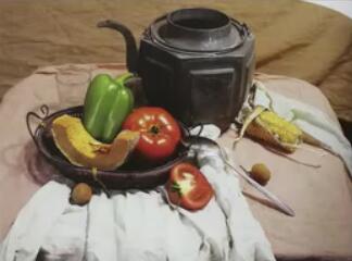 郑州笑笑画室教你衬布如何在色彩中表现