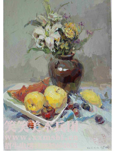 高端绘画技巧！！学会这个水粉风景写生竟然可以多得这么多分？