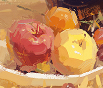 色彩要从画苹果入手