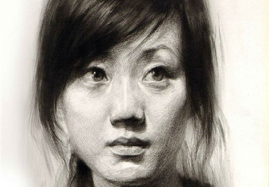 郑州画室培训女青年素描头像步骤