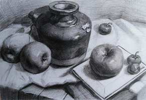 静物素描临摹的3种方法