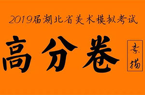 2019届湖北省模拟联考素描高分卷