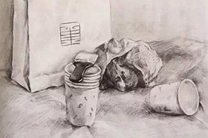 西安美院静物素描高分卷