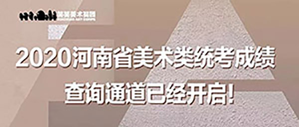 2020河南省美术类统考成绩查询通道已经开启！