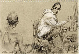 于小东教授2020年10月份最新速写作品欣赏！