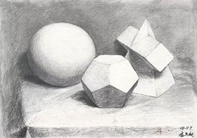 中央美院经典素描一石膏像