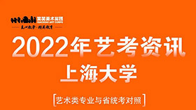 上海大学2022年艺术类本科专业对应各省统考科类要求的公告