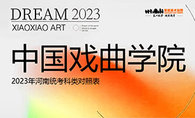 中国戏曲学院2023年河南美术统考科类对照表