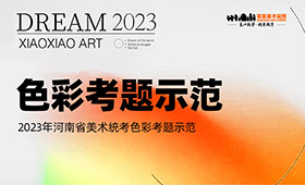 2023年河南省美术统考色彩考题示范