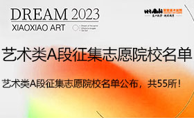 艺术类A段征集志愿院校名单公布，共55所！