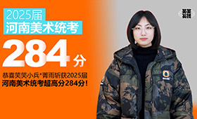 河南美术统考应届284分！解密她的备考秘籍！