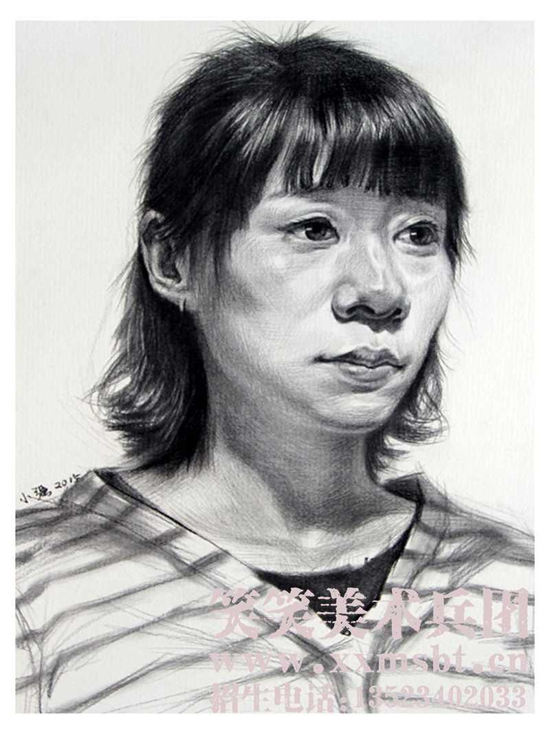 郑州画室,郑州美术高考培训,素描头像