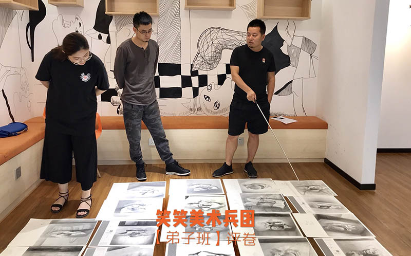 郑州画室,郑州美术高考培训,笑笑2019届-校长弟子班选拔评卷进行中