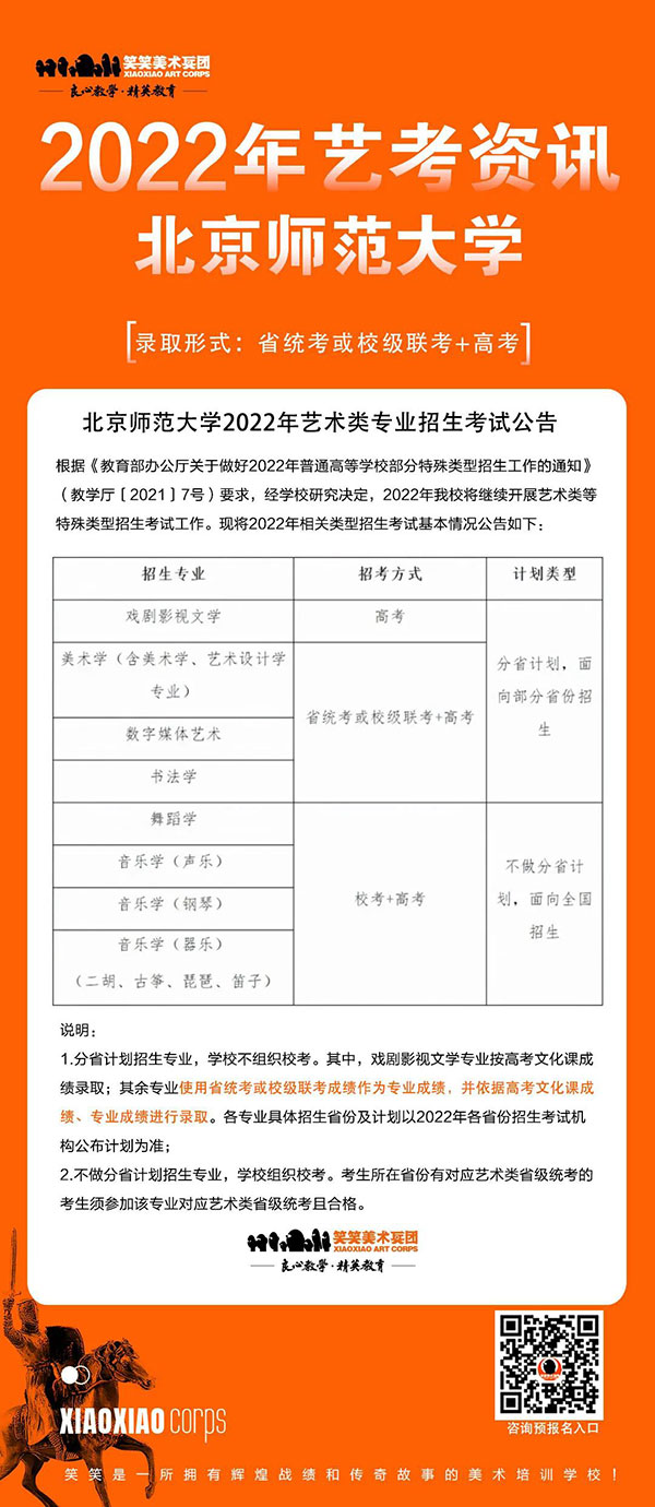 2022年北京师范大学招生考试公告